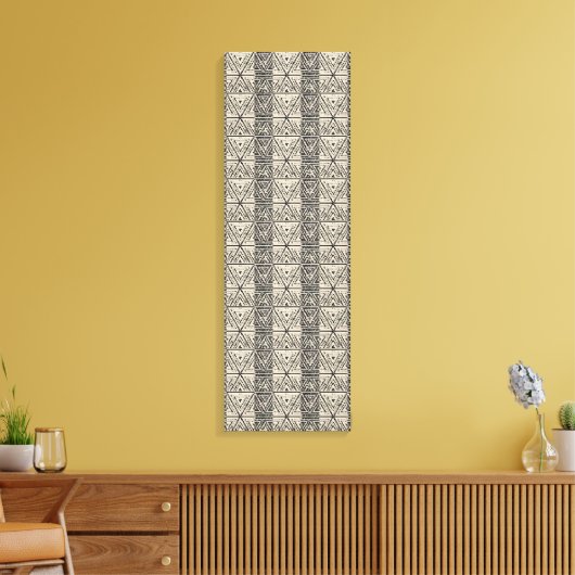 Unieke moderne Abstracte geometrische pixelpatrone Canvas Afdruk (Insitu (Woonkamer))