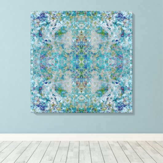 Unieke moderne abstracte kunst ontwerp van één soo canvas afdruk (Insitu (Houten vloer))