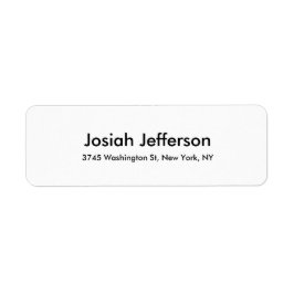 Unieke Moderne Creatieve Plain Zwart & Wit Etiket