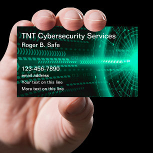 Unieke moderne cybersecurity-dienstverlening met m visitekaartje