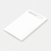 Unieke Moderne Duidelijke Minimalistische Naam Post-it® Notes (Schuin)