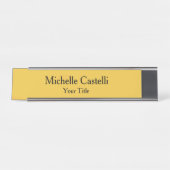 Unieke, moderne, eenvoudige bureau naambordje (Voorkant)