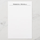 Unieke, moderne, eenvoudige whitepaper briefpapier (Voorkant)