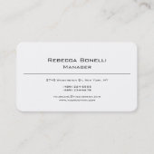 Unieke, moderne, eenvoudige whitepaper visitekaartje (Voorkant)