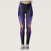 Unieke, moderne en duizelingwekkende Ultraviolet a Leggings (Voorkant)