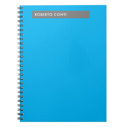 Unieke moderne gewone minimalistische naam notitieboek (Voorkant)