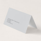 Unieke moderne grijze achtergrond consultant visitekaartje (Achterkant)