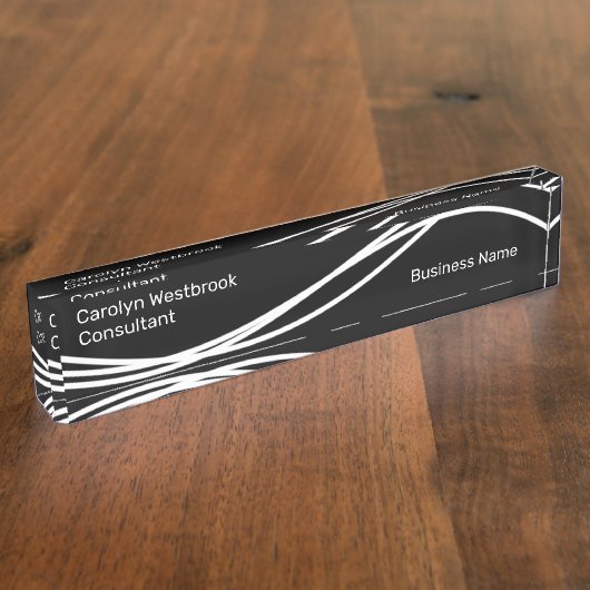 Unieke Moderne Kantoor Executive Naambordje (Zijkant)