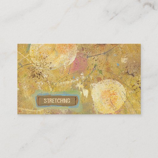 Unieke moderne kunst past de eenvoudige sjabloon-s visitekaartje (Voorkant)