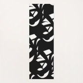 Unieke moderne kunst zwart-wit yogamat (Voorkant)