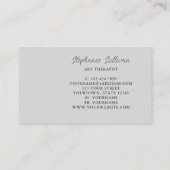 Unieke moderne kunsttherapeut visitekaartje (Achterkant)