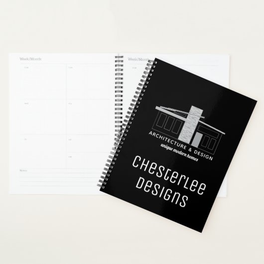 Unieke, moderne Logo - Estate Black Planner (Display)