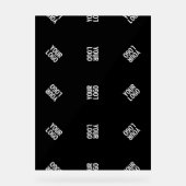 Unieke moderne Logo Pattern Sjabloon | Black Acryl Bord (Voorkant)