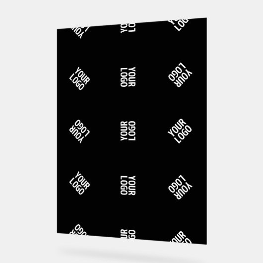 Unieke moderne Logo Pattern Sjabloon | Black Acryl Bord (Hoek)