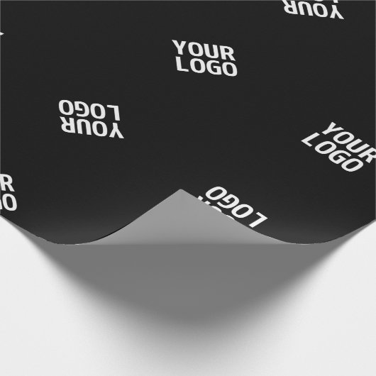 Unieke moderne Logo Pattern Sjabloon | Black Cadeaupapier (Hoek)