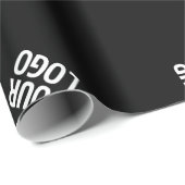 Unieke moderne Logo Pattern Sjabloon | Black Cadeaupapier (Rol Hoek)