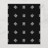 Unieke moderne Logo Pattern Sjabloon | Black Flyer (Voorkant)