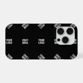 Unieke moderne Logo Pattern Sjabloon | Black iPhone Hoesje (Achterkant horizontaal)
