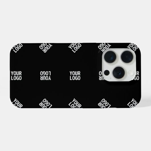 Unieke moderne Logo Pattern Sjabloon | Black iPhone Hoesje (Achterkant horizontaal)