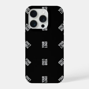 Unieke moderne Logo Pattern Sjabloon Black iPhone 15 Pro Case