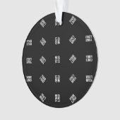 Unieke moderne Logo Pattern Sjabloon | Black Ornament (voorkant)