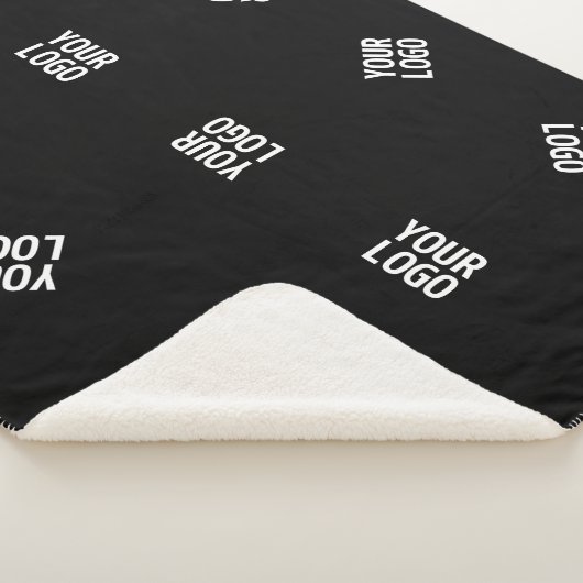 Unieke moderne Logo Pattern Sjabloon | Black Sherpa Deken (3/4)