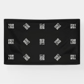 Unieke moderne Logo Pattern Sjabloon | Black Spandoek (Horizontaal)