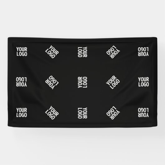 Unieke moderne Logo Pattern Sjabloon | Black Spandoek (Horizontaal)