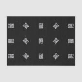 Unieke moderne Logo Pattern Sjabloon | Black Tissuepapier (Voorkant)