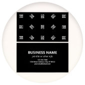 Unieke moderne Logo Pattern Sjabloon | Black Visitekaartje