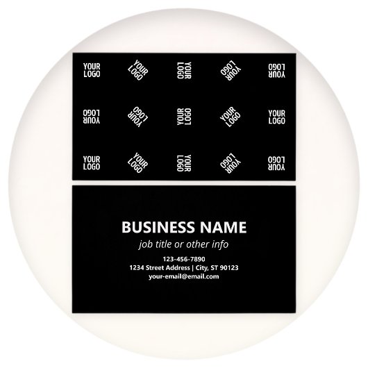 Unieke moderne Logo Pattern Sjabloon | Black Visitekaartje