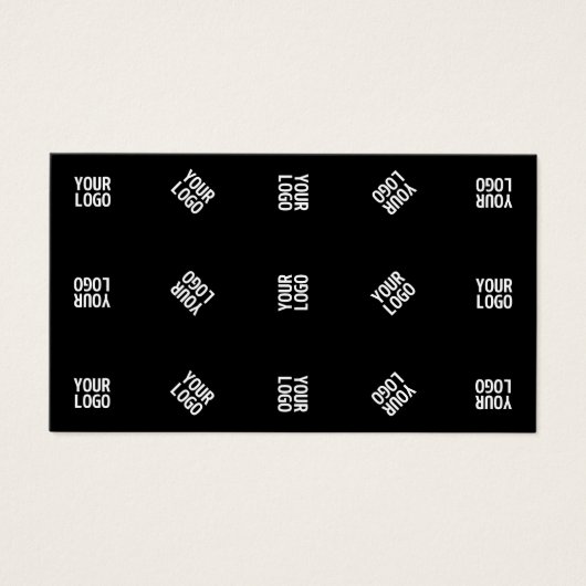 Unieke moderne Logo Pattern Sjabloon | Black Visitekaartje (Voorkant)