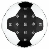 Unieke moderne Logo Pattern Sjabloon | Black Voetbal (Voorkant)