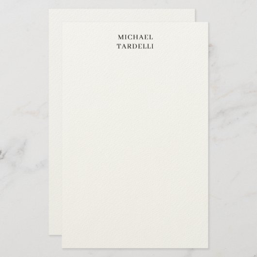 Unieke, moderne minimalistische briefpapier (Voorkant / Achterkant)