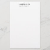 Unieke, moderne minimalistische briefpapier (Voorkant)