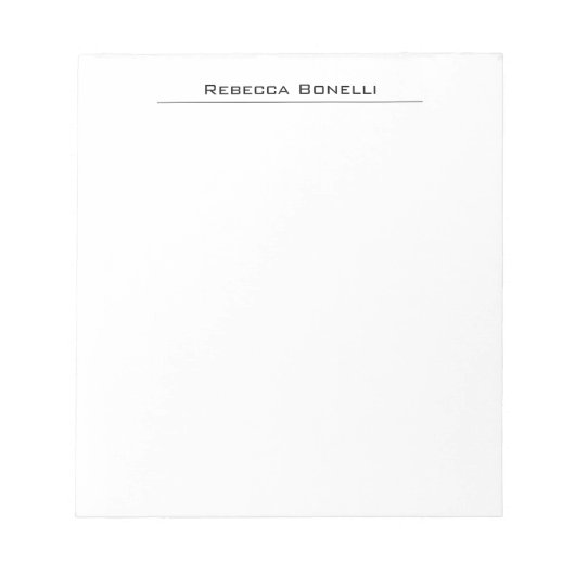 Unieke moderne minimalistische effen eenvoudige wi notitieblok (Voorkant)