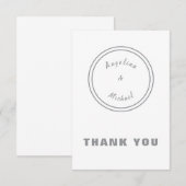 Unieke moderne minimalistische gewoon bedankkaart (Voorkant / Achterkant)