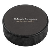 Unieke moderne minimalistische grijze douane hockey puck (3/4)