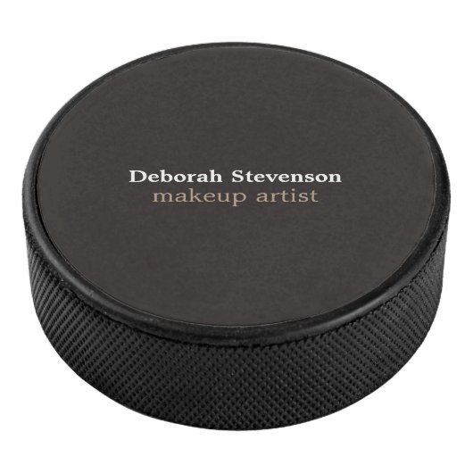 Unieke moderne minimalistische grijze douane hockey puck (3/4)