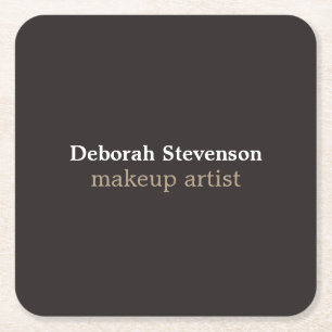 Unieke moderne minimalistische grijze douane kartonnen onderzetters