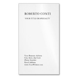 Unieke, moderne minimalistische magnetisch visitekaartje