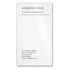 Unieke, moderne minimalistische magnetisch visitekaartje