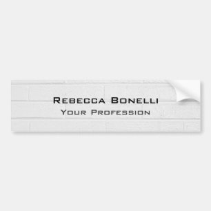 Unieke moderne minimalistische muurbaksteen bumpersticker