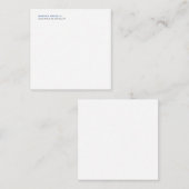 Unieke moderne minimalistische naam beroep notitiekaartje (Voorkant / Achterkant)