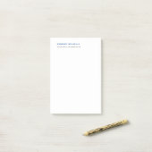Unieke moderne minimalistische naam beroep post-it® notes (Op bureau)