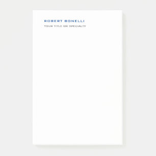 Unieke moderne minimalistische naam beroep post-it® notes