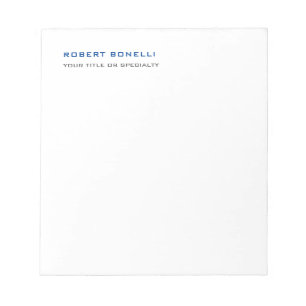 Unieke Moderne Minimalistische Naam Profissie Notitieblok