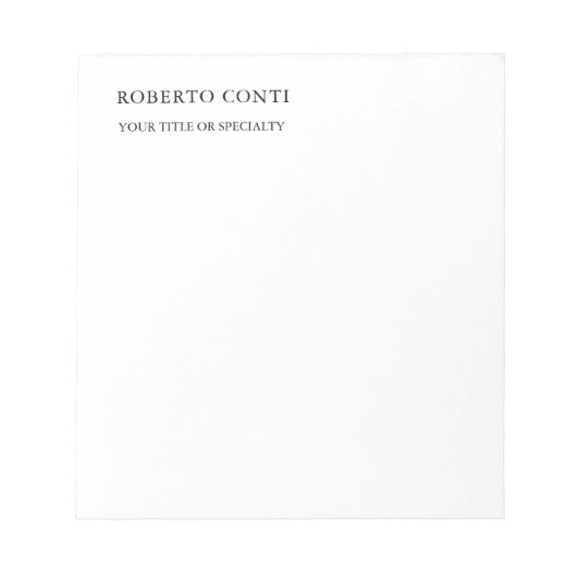 Unieke, moderne minimalistische notitieblok (Voorkant)