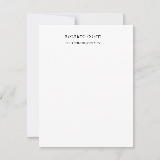 Unieke, moderne minimalistische notitiekaartje (Voorkant)