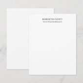 Unieke, moderne minimalistische notitiekaartje (Voorkant / Achterkant)